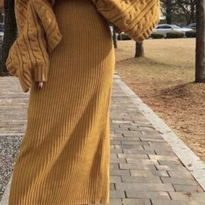 Golden Autumn Knit Set